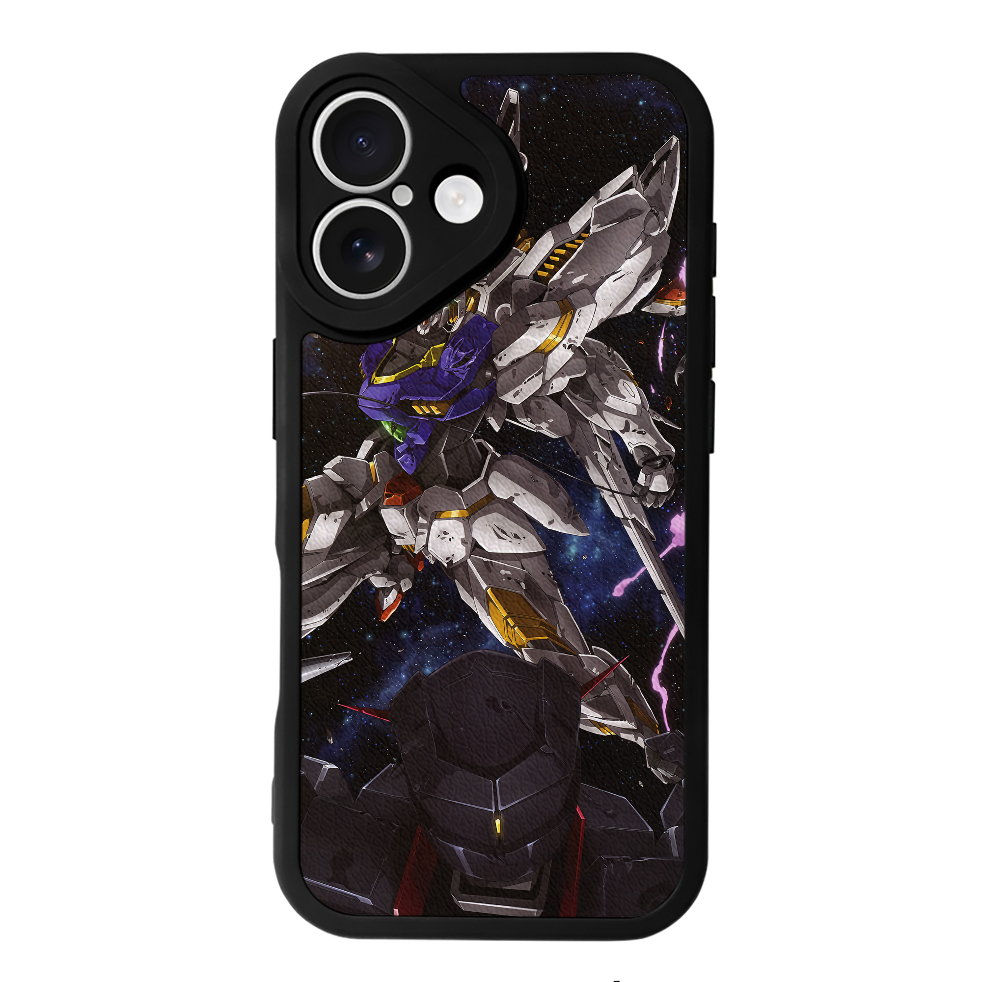 （画像用） 機動戦士ガンダム Mobile Suit Gundam 【iPhone 16シリーズ対応】シリコンスマホケース（レザー調） 材質：シリコン